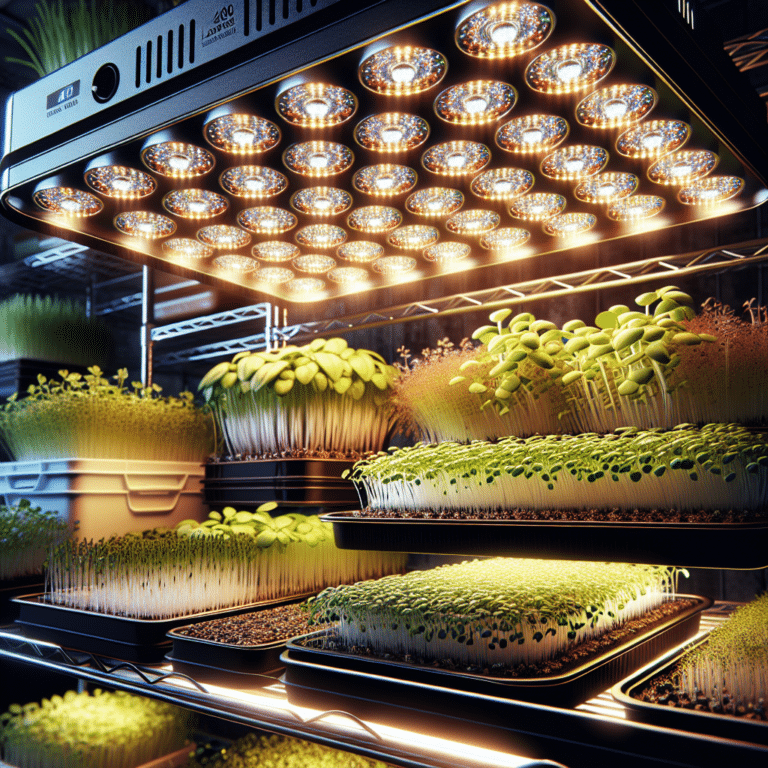 Exploring Microgreen Grow Lights for Indoor Farming