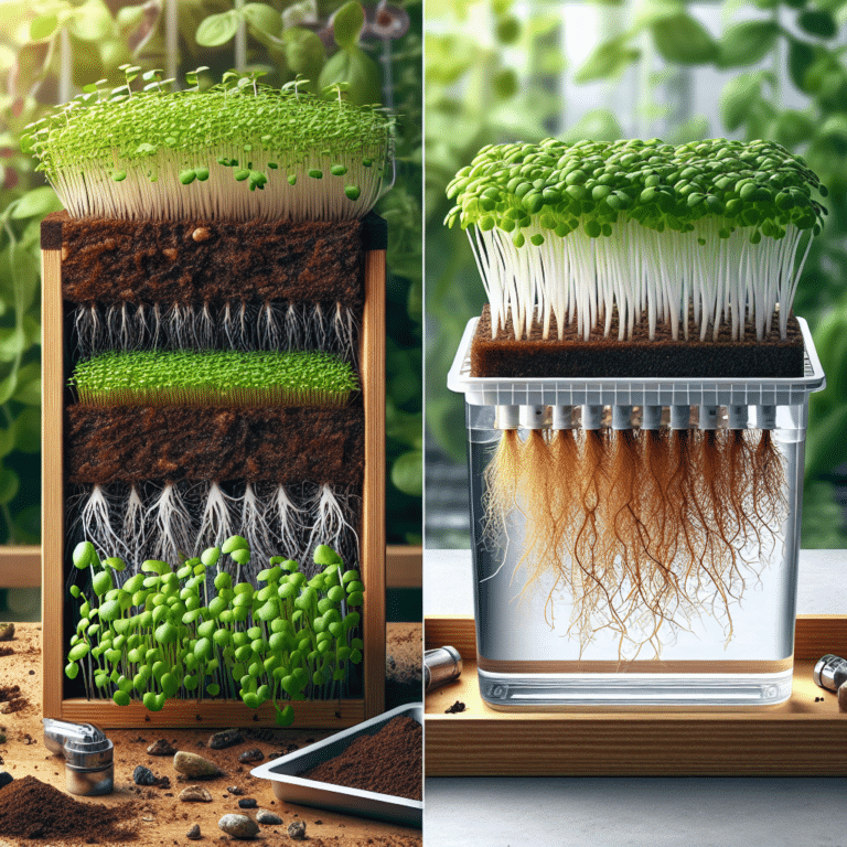 Soil vs Hydroponic Trays for Microgreens: A Comparison