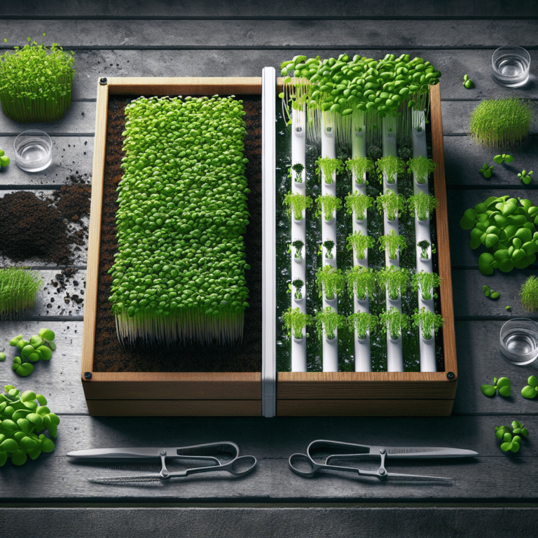 Soil vs Hydroponic Trays for Microgreens: A Comparison
