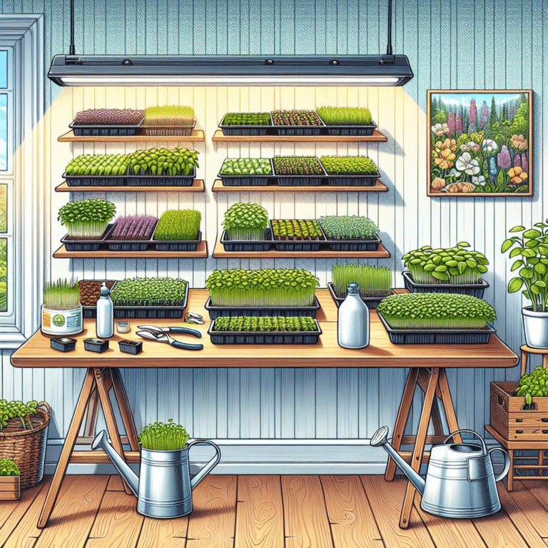 Indoor Microgreens Setup for Beginners