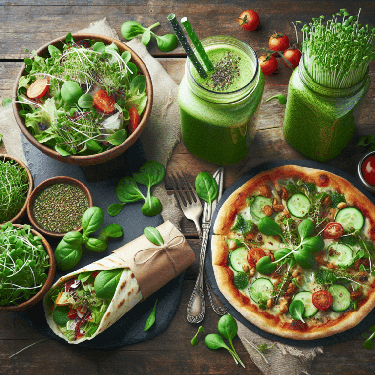 Healthy and Easy Lunch Recipes with Microgreens