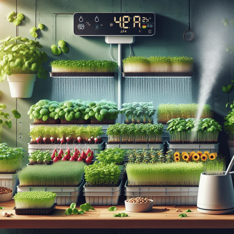 Maintaining Ideal Humidity for Indoor Microgreens Growth