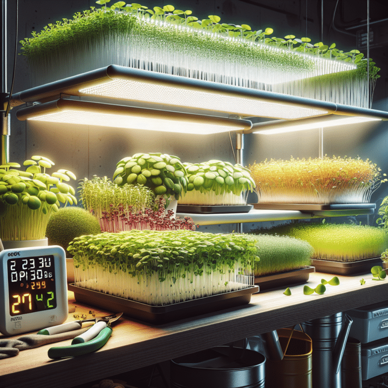 Optimal Lighting Conditions for Indoor Microgreens