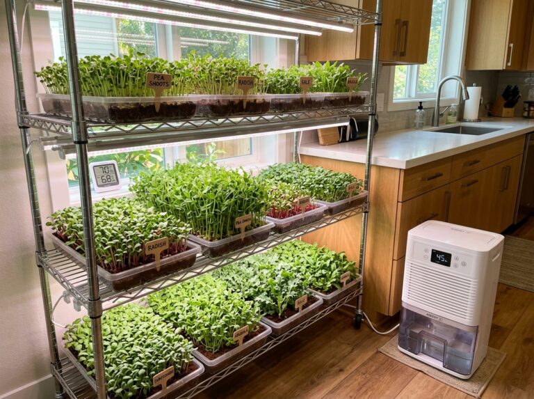 microgreens dehumidifier setup guide