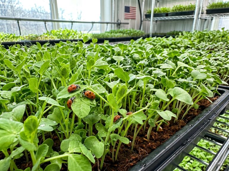 natural pest control microgreens