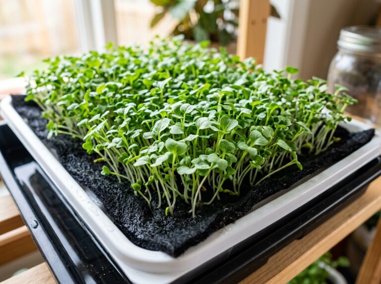 felt mat microgreen growth