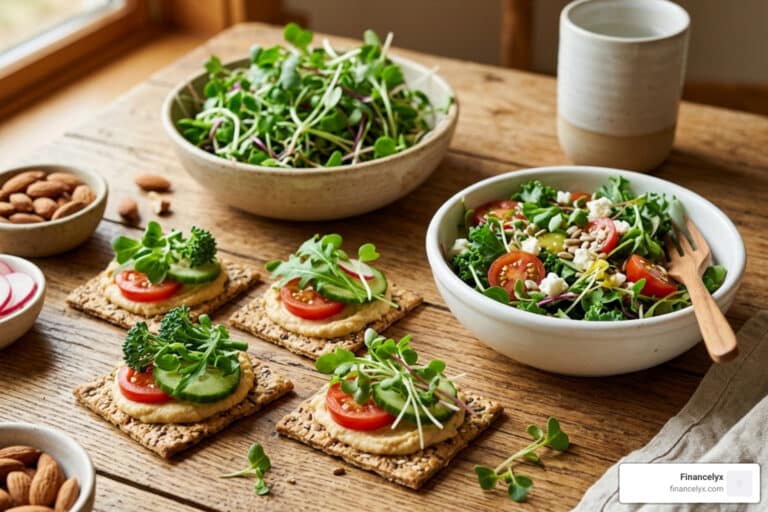 healthy microgreen snack ideas