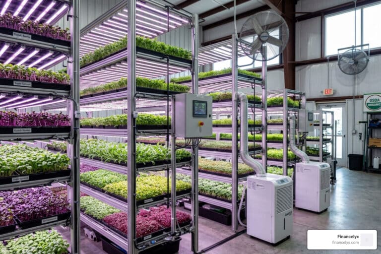 microgreens dehumidifier airflow control