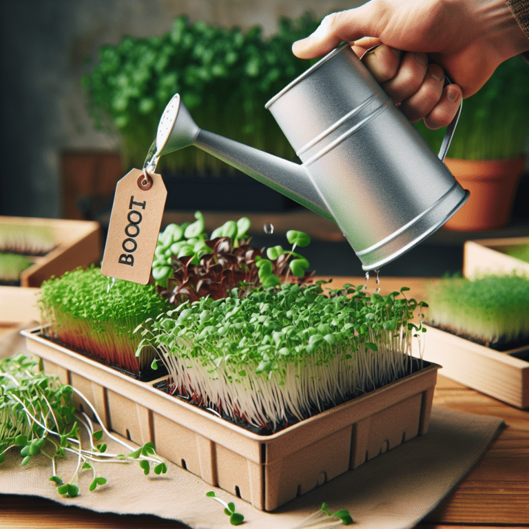 Watering Techniques to Boost Microgreens Growth".