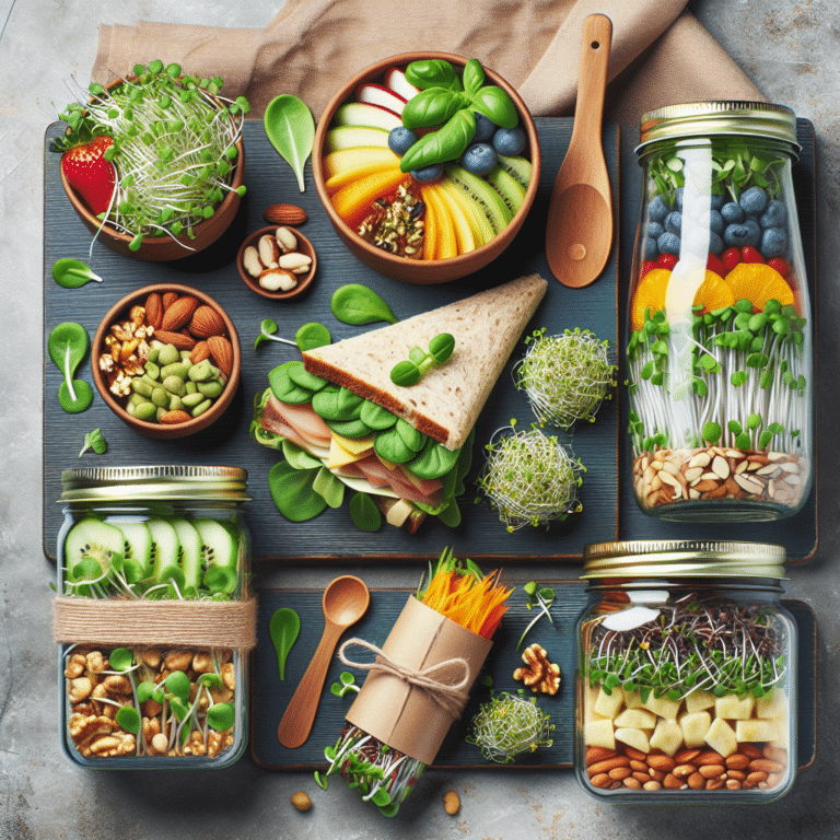 On-the-Go Healthy Snacks Incorporating Microgreens