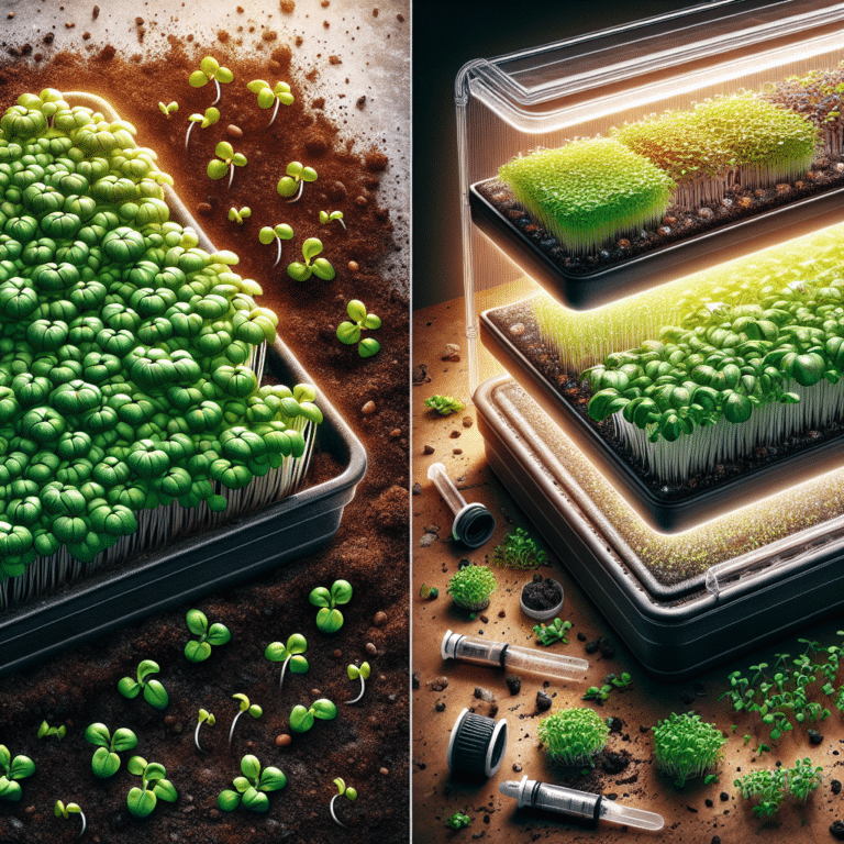 Soil vs. Hydroponic Trays: Which is Right for Your Microgreens?