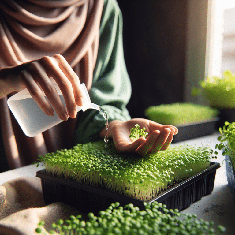 Daily Care for Indoor Microgreens