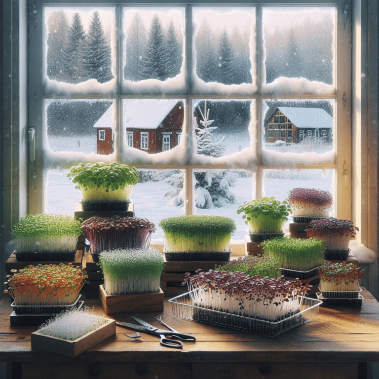 Growing Microgreens in Winter at Home
